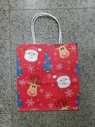 Bolsa de carton chica (Navidad rojo) *86*