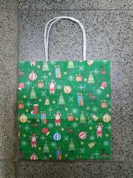 Bolsa de carton chica (Navidad verde)