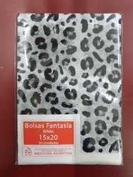 Bolsa riñon 15x20 (animal print gris)