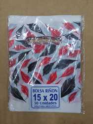 Bolsa riñon 15x20 (plumas negra)