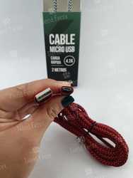 Cable USB V8 4.2A (2 mts) (0530)