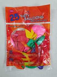Globo "Party Balloons" x25u. (925)