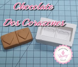 Molde Chocolate dos Corazones