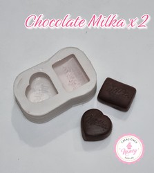 Molde Chocolate milka x 2