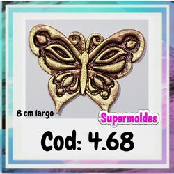 Molde de mariposa grande cod 4.68 Supermoldes