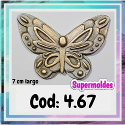 Molde de mariposa mediana cod 4.67 Supermoldes
