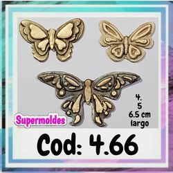 Molde de mariposas x3u cod 4.66 Supermoles