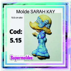 Molde de muñeca Sarah Kay 10.5cm alto Cod 5.15  Supermoldes