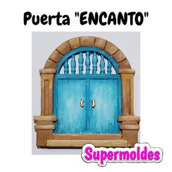 Molde de puerta "Encanto" 9x8.5cm Cod 3203 Supermoldes