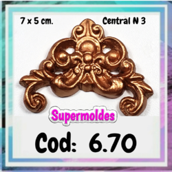 Molde moldura central gde cod 6.70 Supermoldes