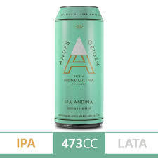 ANDES ORIGEN Cerveza IPA LATA x 473 ml L (Pack Contiene 4 Unidades)