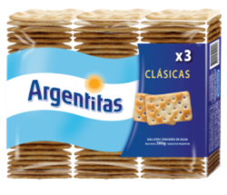 ARGENTITAS Crackers de Agua pack x 3 (Caja Contiene 12 Pack)