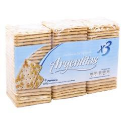 ARGENTITAS Galletas Crackers SIN SAL x 480 g (Caja Contiene 7 Unidades)