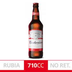 BUDWEISER Cerveza Rubia Descartable x 710 ml (Caja Contiene 6 Unidades)