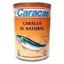 CARACAS Caballa AL NATURAL x 380 g (Caja Contiene 24Unidades)