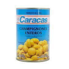 CARACAS Champignones ENTERO x 400 g (Caja Contiene 24 Unidades)