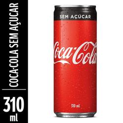 COCA COLA Gaseosa en Lata SIN AZÚCAR x 310 ml (Pack Contiene 6 Unidades)