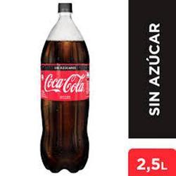 COCA COLA Gaseosa Sin Azúcar x 2.25 L (Pack Contiene 6 Unidades)
