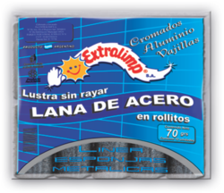 EXTRALIMP Lana de Acero x 70 g (Pack contiene 20 unidades)