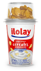 ILOLAY Yogur Vainilla C/Cereal x 165 g (Bandeja Contiene 20 Unidades)