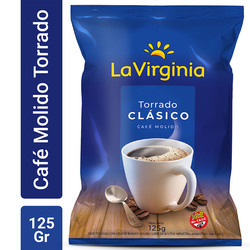 LA VIRGINIA Cafe Molido CLASICO x 125 g (Caja Contiene 12 Unidades)