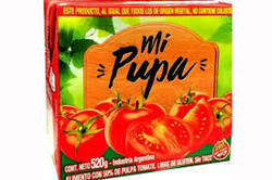 MI PUPA Alimento a Base de Tomate x 520 g (Pack Contiene 12 Unidades)
