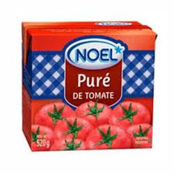 NOEL Pure de Tomate Tetra x 520 g (Pack Contiene 12 Unidades)
