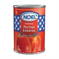 NOEL Tomate PERITA ENTERO Lata x 400 g (Pack Contiene 12 Unidades)