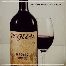 PEGUAL Vino MALBEC ROBLE x 1125 ml (Pack Contiene 8 Unidades)