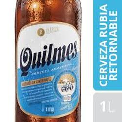 QUILMES CLASICA Cerveza Rubia x 970 ml RETORNABLE (Cajón Contiene 12 Unidades)