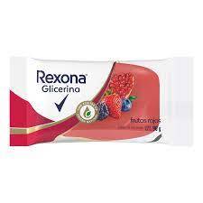 REXONA Jabon Glicerina FRUTOS ROJOS x 90 g (Caja Contiene 104 Unidades)