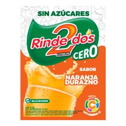 RINDE 2 Jugo en Sobre sabor NARANJA CITRUS CERO (Display contiene 20 sobres)