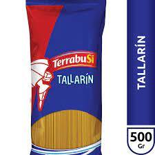 TERRABUSI Fideo TALLARIN x 500 g (Pack Contiene 20 Unidades)