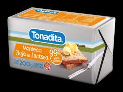 TONADITA Manteca BAJA LACTOSA x 200 g (Caja Contiene 30 Unidades)