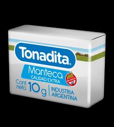 TONADITA Manteca MINI PORCION x 10 g (Caja Contiene 100 Unidades)