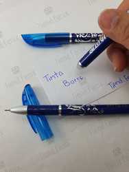 Birome con borrador (azul)