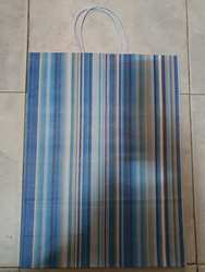 Bolsa de carton grande (Lineas Azules)