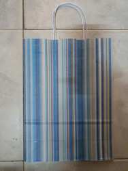 Bolsa de carton mediana (Lineas Azules)