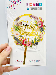 Flower Cake topper x1u.