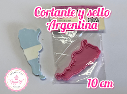 Cortante y sello Argentina 10 cm