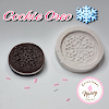 Cookie Oreo diseño copo de nieve