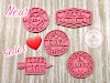 Set sellos estampillas San Valentin